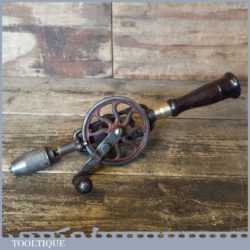 Antique Millers Falls USA No: 2 Single Pinion Egg Beater Hand Drill