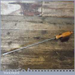 Vintage 17” Long Reach Screwdriver London Pattern Boxwood Handle