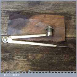 Vintage Helix Solid Brass 5" Pencil Compass - Good Condition