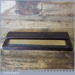 Rare Antique 8” x 1” Natural Brown Charnley Oil Stone - Lapped Flat