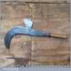 Large Antique French Billhook 15” Blade And Hatchet - Sharpened
