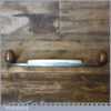 Vintage Cast Steel drawknife 8” Blade Rosewood Egg Shaped Handles