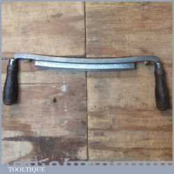 Vintage Cast Steel Drawknife 9 ½ Blade - Sharpened And Honed