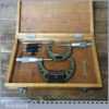 2 Boxed Vintage Mitutoyo Metric Micrometers - Good Condition