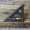 Vintage Cast Steel Corner Mitre Square With Spirit Level - Good Condition