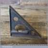 Vintage Cast Steel Corner Mitre Square With Spirit Level - Good Condition