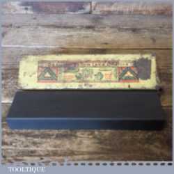 Vintage Boxed Yellow Lake 8” x 2” Natural Honing Oilstone - Little Used