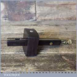 Vintage Carpenter’s Rosewood Brass Mortise Gauge - Good Condition