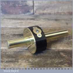 Vintage Brass Stemmed Ebony Mortise Gauge - Good Condition