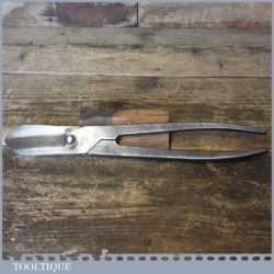 Vintage Richard Mather 12” Cast Steel Tin Snips Broad Arrow 1953