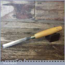 Vintage S Tyzack 5/8” Straight Incannel Wood Carving Gouge Chisel - Sharpened