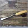 Vintage No: 10 Henry Taylor 3/4” Straight Wood Carving Gouge Chisel - Sharpened