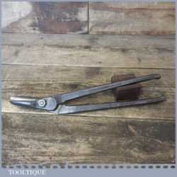 Vintage Footprint 12” Engineer’s Left Hand Cast Steel Tin Snips