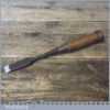 Vintage Old 11/16” Signed Japanese Laminated Forge Steel Mortice Chisel