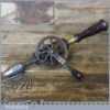 Antique Millers Falls USA No: 2 Single Pinion Egg Beater Hand Drill - Good Condition