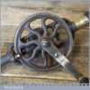 Antique Millers Falls USA No: 2 Single Pinion Egg Beater Hand Drill - Good Condition