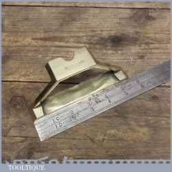 Vintage 5 5/8” wide Pattern Makers Copy of a Preston No: 920 Brass Mitre Template,