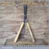 Vintage forged cast steel garden shears with beechwood handles in good used condition