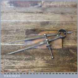 Vintage Moore & Wright 7” Steel Spring Dividers - Good Condition