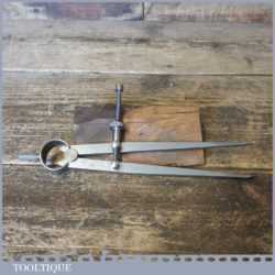 Vintage Moore & Wright 7” Steel Spring Dividers - Good Condition