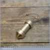 Unusual Vintage 2 ¾” Engineered Brass Plumb Bob