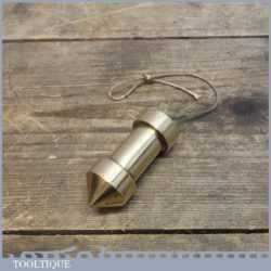Unusual Vintage 2 ¾” Engineered Brass Plumb Bob