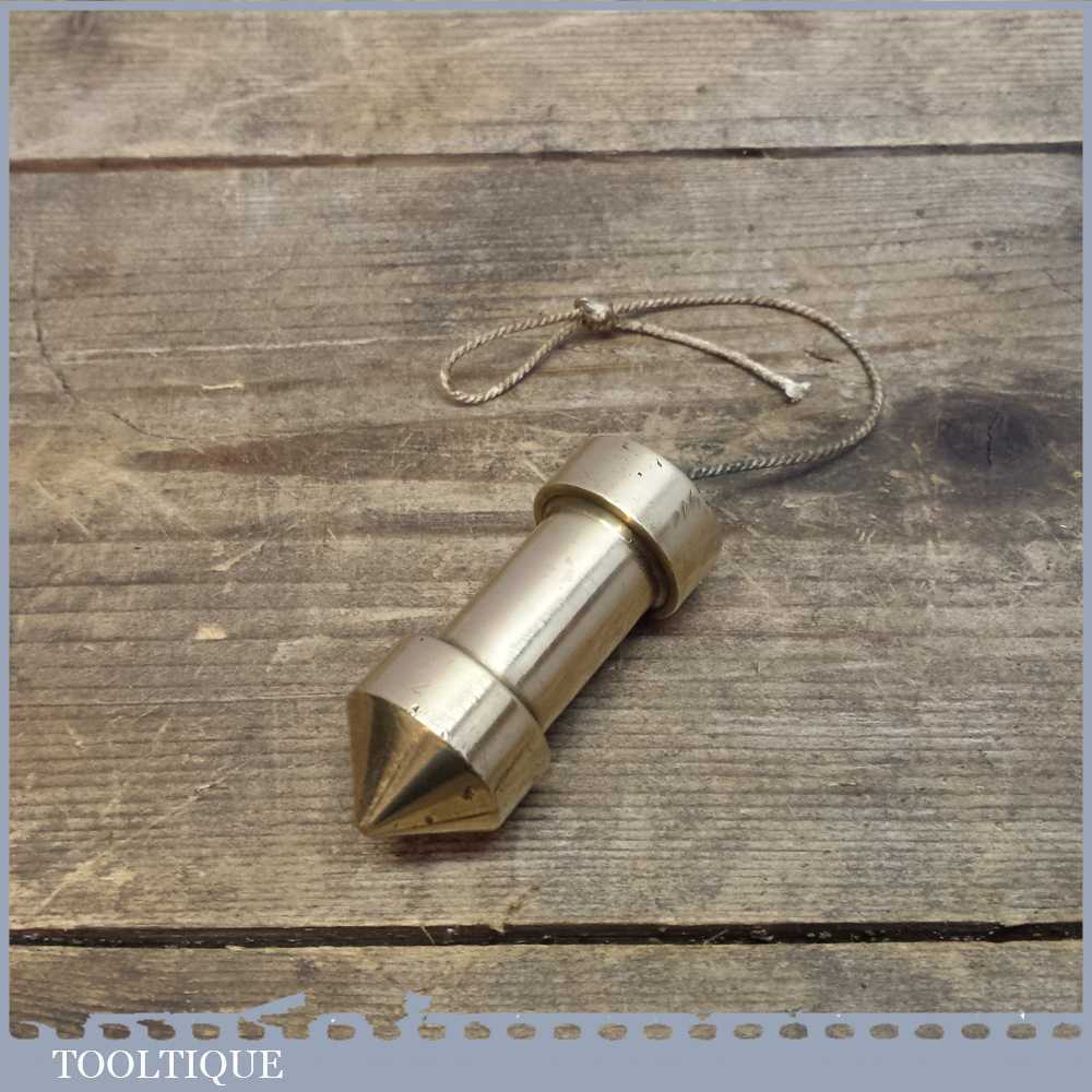 Unusual Vintage 2 ¾” Engineered Brass Plumb Bob