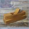 Vintage Carpenter’s Beechwood Compassed Block Plane - Good Condition