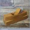 Vintage Carpenter’s Beechwood Compassed Block Plane - Good Condition