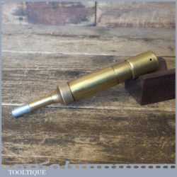 Vintage 5 ½” Tecalemit Brass Automotive Motorcycle Grease Gun