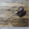 Vintage Leatherworking Beechwood Shouldered Pricking Awl - Good Condition