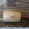 Nice Woodcarver’s Mallet 3 ½” Wide Oak Head Mahogany Handle