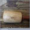 Nice Woodcarver’s Mallet 3 ½” Wide Oak Head Mahogany Handle