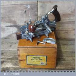 Vintage Boxed Record No: 405 Combination Plough Plane - Fully Refurbished