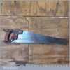 Vintage Henry Disston USA 24” Cross Cut Handsaw 5 TPI - Sharpened