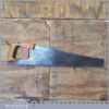 Vintage Sheffield Warranted Superior 21 ½” Cross Cut Panel Handsaw 7 TPI
