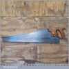 Vintage Sheffield Warranted Superior 26” Cross Cut Handsaw 7 TPI Sharpened