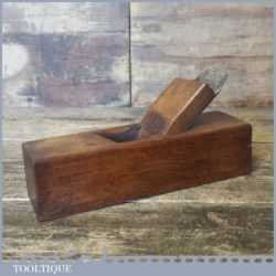 Vintage Beechwood 8 ¼” Skew Mouthed Smoothing Plane Sorby Iron