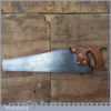Vintage 18” Disston Philadelphia USA D8 Cross Cut Panel Saw 9 TPI - Sharpened