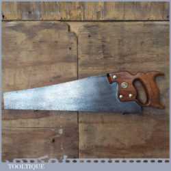 Vintage 18” Disston Philadelphia USA D8 Cross Cut Panel Saw 9 TPI - Sharpened