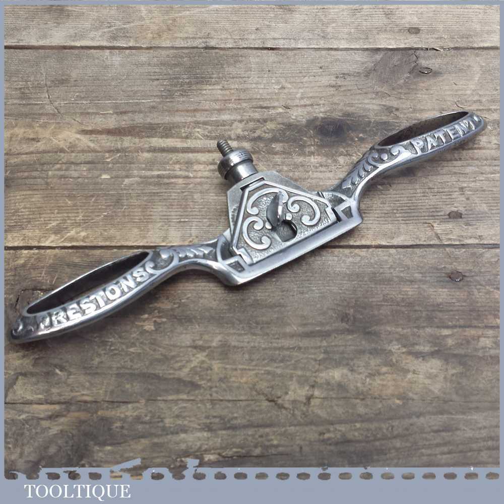 Vintage Edward Preston No: 1391 Ornate Round Faced Malleable iron Spokeshave