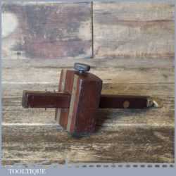 Vintage W. Marples Carpenter’s Rosewood Brass Mortise Gauge - Good Condition