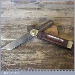 Vintage Stanley USA Rosewood Brass Sliding Bevel Pat 1897 - Good Condition