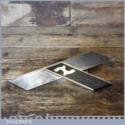 Vintage Carpenter’s 10” Rosewood Brass Mitre Hook Square - Good Condition