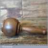Hndmade Old Lignum Vitae Carving Mallet - Teak Handle Ebony Wedge