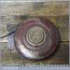 Vintage No: 4151 John Rabone 50ft Leather Bound Steel Tape Measure