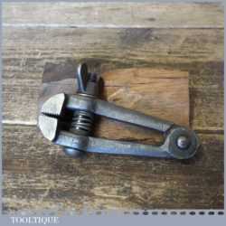 Vintage Spring Loaded Cast Steel Hand Vice - Good Condition