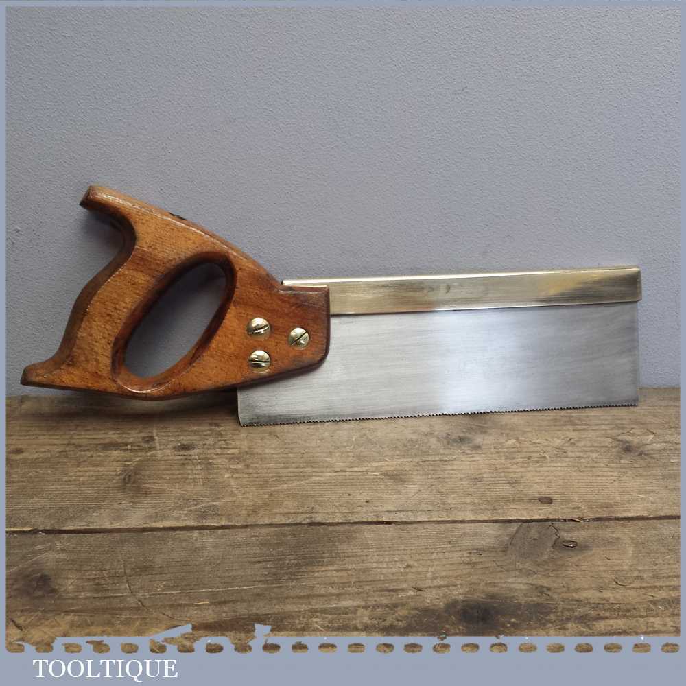 Vintage Spear & Jackson Brass Back 10” Dovetail Saw