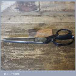 Vintage Pair Large Tailor’s Heavy Duty Scissors Or Shears - Sharpened
