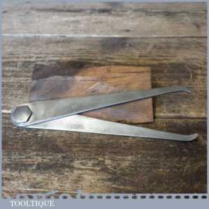 Vintage Geo Plumpton 6 ¼” Internal & External Steel Caliper Divider 1940 Vintage Geo Plumpton 6 ¼” Internal & External Steel Caliper Divider 1940